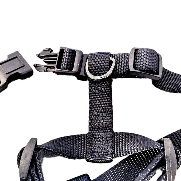 Small DOG Harness ~ No-Pull, H-Type, 5/8" Nylon Web-Strap ~ Adjustable 14"- 20" - Picture 6 of 11